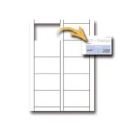 Biglietti da Visita Decadry - Microperforati - 85x54 mm - 250 g - T016260 (Bianco Conf. 120)