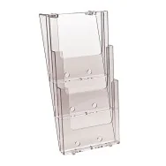 Portadepliant da Parete Triplo W230 Studio-T - A4 - 3W230 (Trasparente)