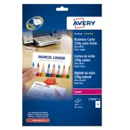 Biglietti da Visita Quick&Clean Avery - Fronte e Retro - 270 g - C32026-25 (Bianco Effetto Satinato Conf. 250)