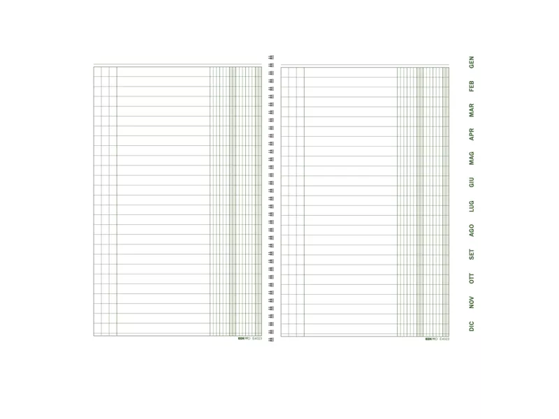 Scadenziario Spiralato Edipro - 17x24 cm - Gennaio-Dicembre - 36+12 Pagine - E4023