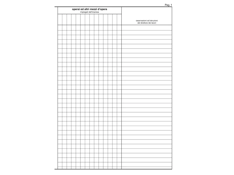 Registro Giornale Lavori Edipro - 21x31 cm - 47 Pagine - E2909