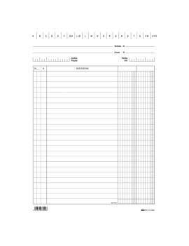 Schede Doppia Colonna Verticale Edipro - 17x24 cm - E3399BL (Conf. 100)