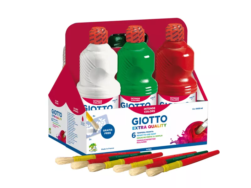 Tempera Pronta Giotto Fila - 1000 ml - 534600 (Assortiti Conf. 6)
