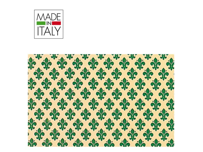 Rotolo Cartarivesto Adesivo Rex Taco Rex Sadoch - 49 cm x 3 m - Lavabile - T33Y3-416 (Giglio Verde)