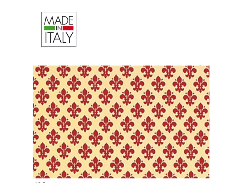 Rotolo Cartarivesto Adesivo Rex Taco Rex Sadoch - 49 cm x 3 m - Lavabile - REXTACO-419 (Giglio Rosso)