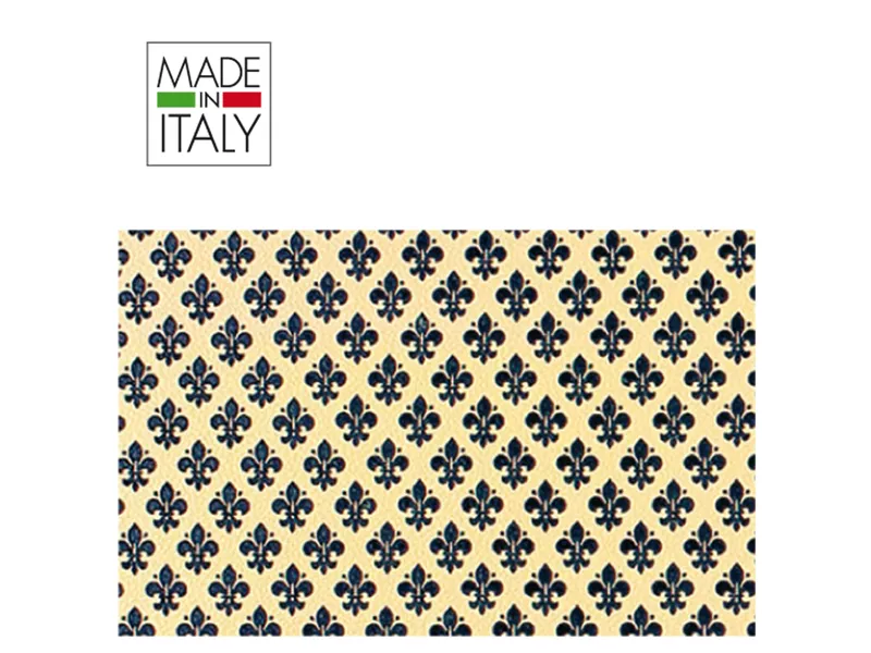 Rotolo Cartarivesto Adesivo Rex Taco Rex Sadoch - 49 cm x 3 m - Lavabile - T33Y3-421 (Giglio Blu)