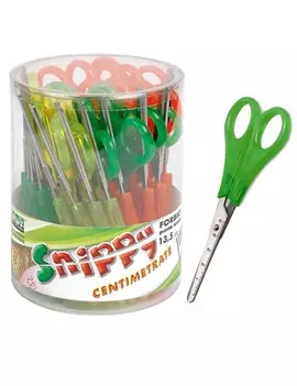 Forbici Snippy Centimetrate  Lebez - 13,5 cm - 137 (Assortiti Conf. 24)