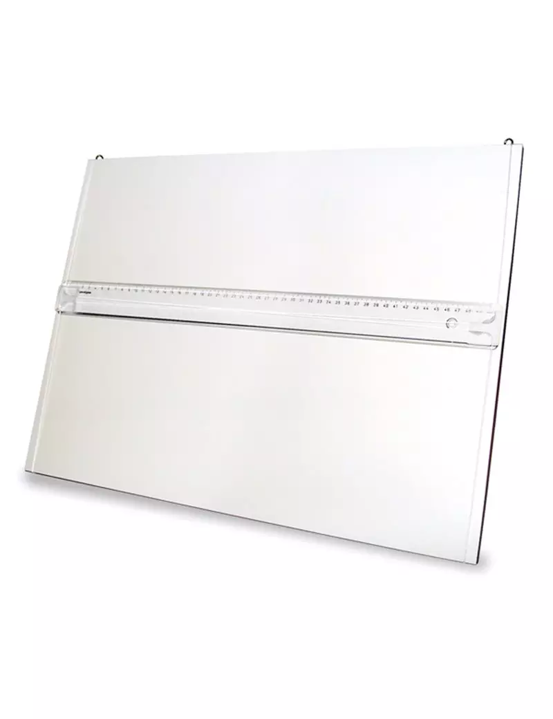 Tavola Parallelografo con Leggio e Riga da 70 cm Arda - 50x73 cm - 070M (Bianco) Tavola Parallelografo con Leggio e Riga da 70 cm Arda - 50x73 cm - 070M (Bianco)