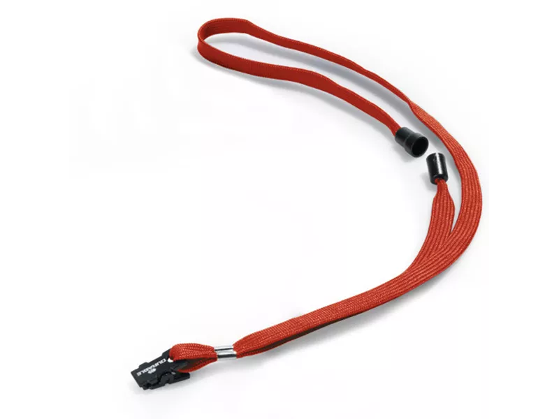 Cordoncino in Tessuto per Portabadge Durable - 44 cm - 8119-03 (Rosso Conf. 10)