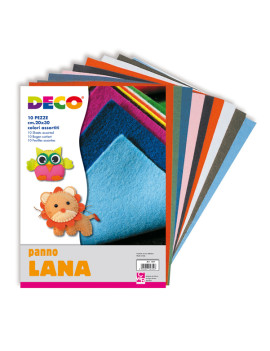 Panno in Lana Deco CWR - 20x30 cm - 1571 (Assortiti Conf. 10)