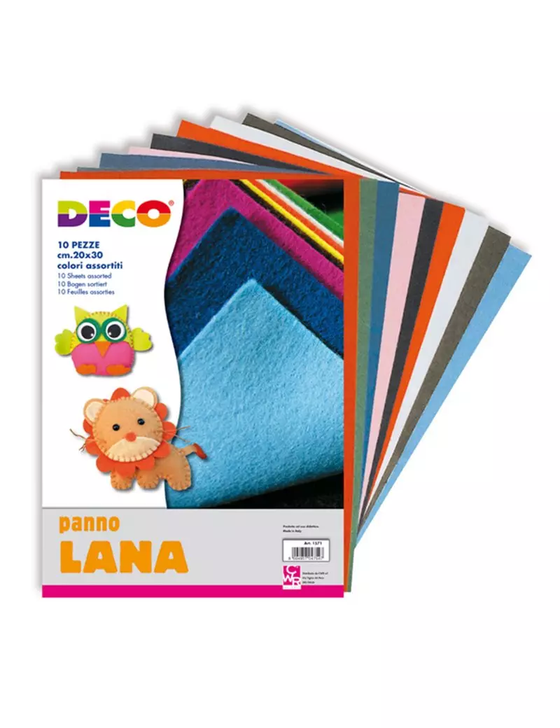 Panno in Lana Deco CWR - 20x30 cm - 1571 (Assortiti Conf. 10) Panno in Lana Deco CWR - 20x30 cm - 1571 (Assortiti Conf. 10)