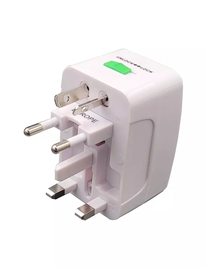 Adattatore da Viaggio Universale MKC - MK931 492519362 (Bianco) Adattatore da Viaggio Universale MKC - MK931 492519362 (Bianco)
