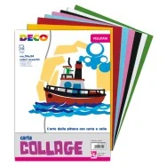 Carta Vellutata Collage Deco CWR - 24x34 cm - 710/10 (Assortiti Conf. 10)