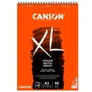 Album XL Croquis Canson - A3 - 90 g - 120 Fogli - 200787115 (Bianco Conf. 5)