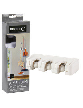 Appendi Scope/Attrezzi Perfetto - 9,2x2,7x6,6 cm - 3 Posti - 0545A