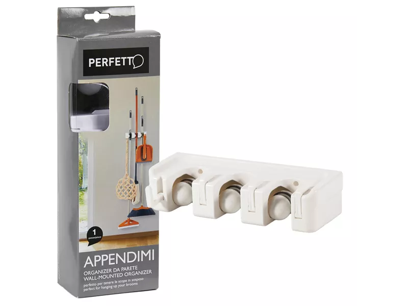 Appendi Scope/Attrezzi Perfetto - 9,2x2,7x6,6 cm - 3 Posti - 0545A