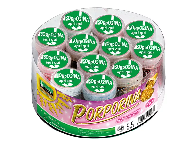 Porporina Glitter Lebez - 15 g - 5157-ASS (Assortiti Conf. 12)