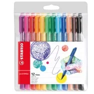 Fineliner PointMax Stabilo - 0,8 mm - 488/12-01 (Assortiti Conf. 12)