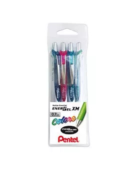 Penna Roller Energel XM Pentel - 0,7 mm - 0022144 (Assortiti Conf. 4)