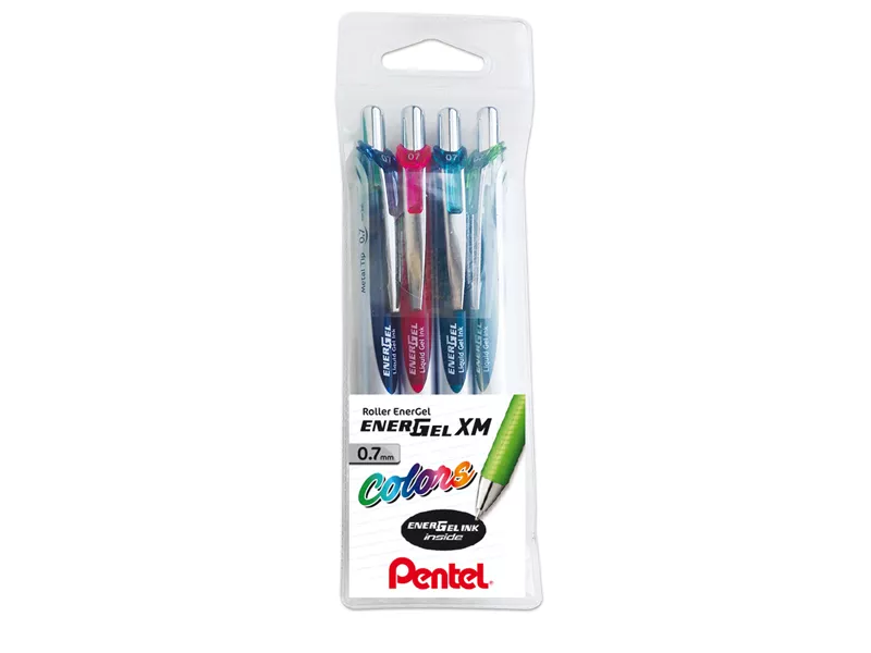 Penna Roller Energel XM Pentel - 0,7 mm - 0022144 (Assortiti Conf. 4)