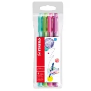 Fineliner PointMax Stabilo - 0,8 mm - 488/4-01 (Assortiti Conf. 4)
