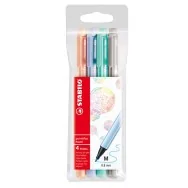 Fineliner PointMax Stabilo - 0,8 mm - 488/4-02 (Assortiti Conf. 4)