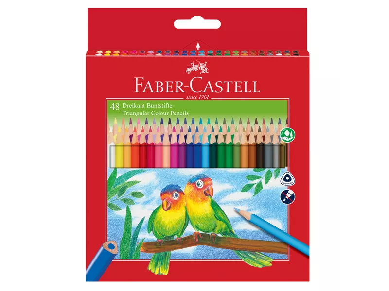 Matite Colorate Eco Faber Castell - 3 mm - 120548 (Assortiti Conf. 48)