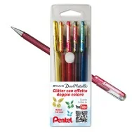 Penna Roller Gel Hybrid Dual Metallic Pentel - 1 mm - 0022064 (Assortiti Conf. 5)