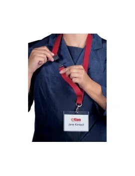 Cordoncini in Tessuto con Morsetto Durable - 44 cm (Blu Conf. 10)