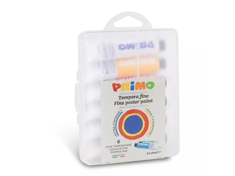 Tubetto Tempera Primo Morocolor - 18 ml - 745T6GAP (Assortiti Conf. 6)