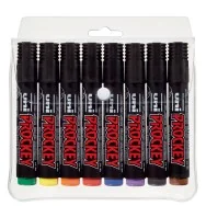 Marcatore Permanente Uni Prockey 122 Uni-Ball - Punta Tonda - 1,2-1,8 mm - M-122-8C (Assortiti Conf. 8)