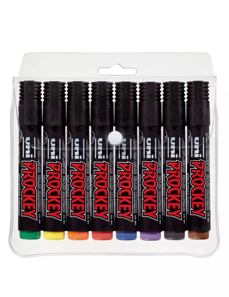 Marcatore Permanente Uni Prockey 122 Uni-Ball - Punta Tonda - 1,2-1,8 mm - M-122-8C (Assortiti Conf. 8) Marcatore Permanente Uni Prockey 122 Uni-Ball - Punta Tonda - 1,2-1,8 mm - M-122-8C (Assortiti Conf. 8)