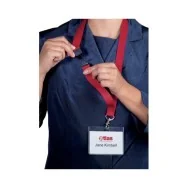 Cordoncini in Tessuto con Morsetto Durable - 44 cm (Nero Conf. 10)
