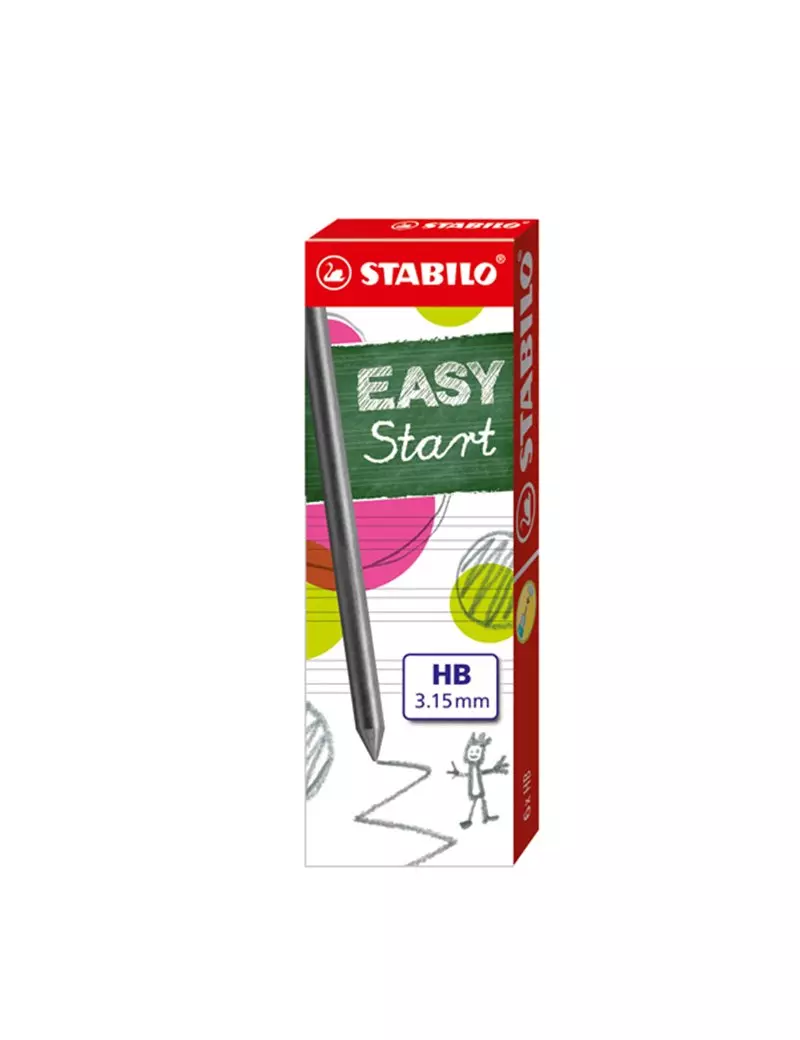 Mine Easystart Stabilo - 3,15 mm - HB - 7890/6-HB (Conf. 6) Mine Easystart Stabilo - 3,15 mm - HB - 7890/6-HB (Conf. 6)