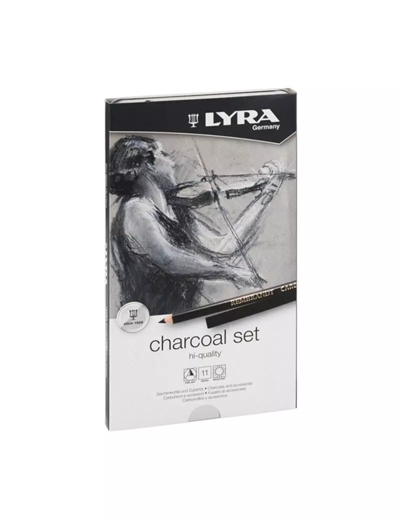 Matita Rembrandt Charcoal Set Lyra Fila - Carboncino Nero e Stick - L2051112 (Conf. 11) Matita Rembrandt Charcoal Set Lyra Fila - Carboncino Nero e Stick - L2051112 (Conf. 11)