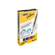 Marcatore per Lavagne Velleda 1791 Bic - Punta Scalpello - 3,3-4,6 mm - 8757892 (Assortiti Conf. 4)