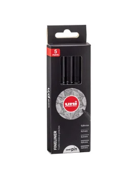 Fineliner Pin Uni-Ball - Tratti Vari - M-PIN5P1 (Nero Conf. 5)