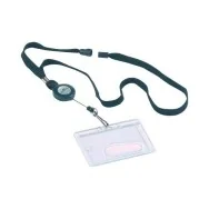 Cordoncino con Meccanismo a Chiocciola Durable - 44 cm - 80 cm (Nero Conf. 10)