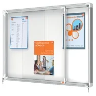 Bacheca Magnetica per Interni Nobo - 8xA4 - 97,2x68,9 cm - 1902569 (Alluminio)