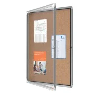 Bacheca in Sughero per Interni Nobo - 9xA4 - 75,2x100 cm - 1902564 (Alluminio)