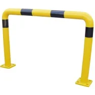 Barriera di Protezione in Poliuretano - Alta - 120x75 cm - BARVP76 (Giallo e Nero)
