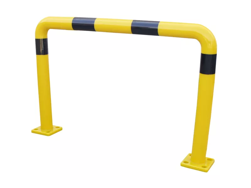 Barriera di Protezione in Poliuretano - Alta - 120x75 cm - BARVP76 (Giallo e Nero)
