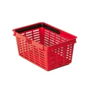 Shopping Basket Durable - 40x30x25 cm - 19 Litri - 1801565080 (Rosso)