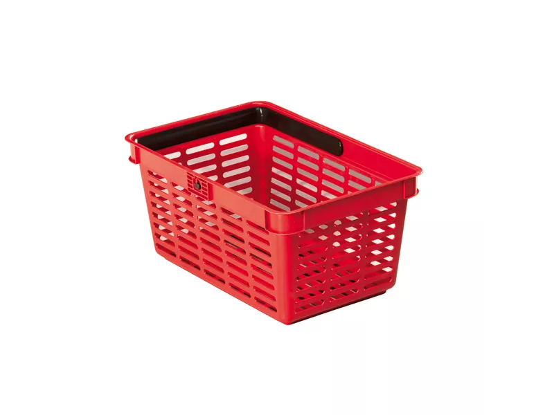 Shopping Basket Durable - 40x30x25 cm - 19 Litri - 1801565080 (Rosso)