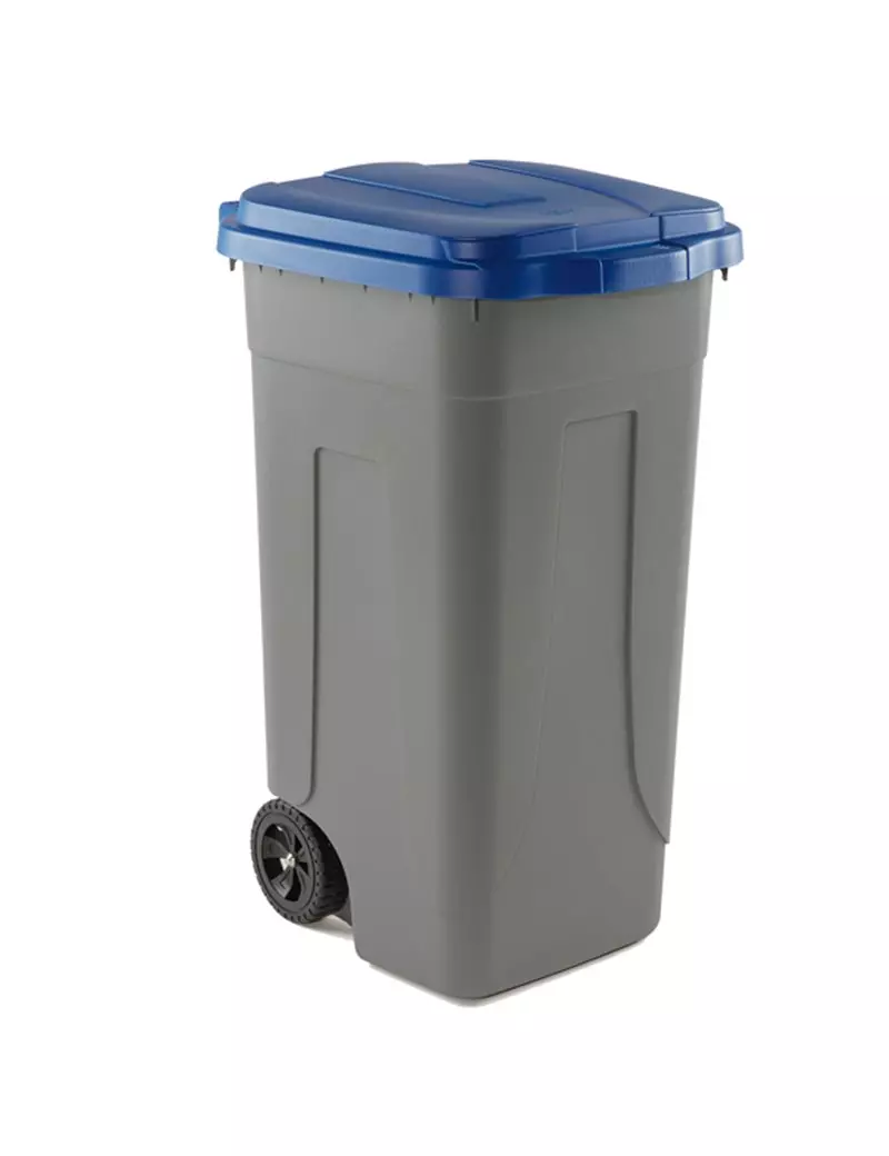 Bidone Carrellato Medial International - 49x54x85 cm - 100 Litri - Chiusura a Clip - 100/GRC-BLB (Grigio e Blu) Bidone Carrellato Medial International - 49x54x85 cm - 100 Litri - Chiusura a Clip - 100/GRC-BLB (Grigio e Blu)