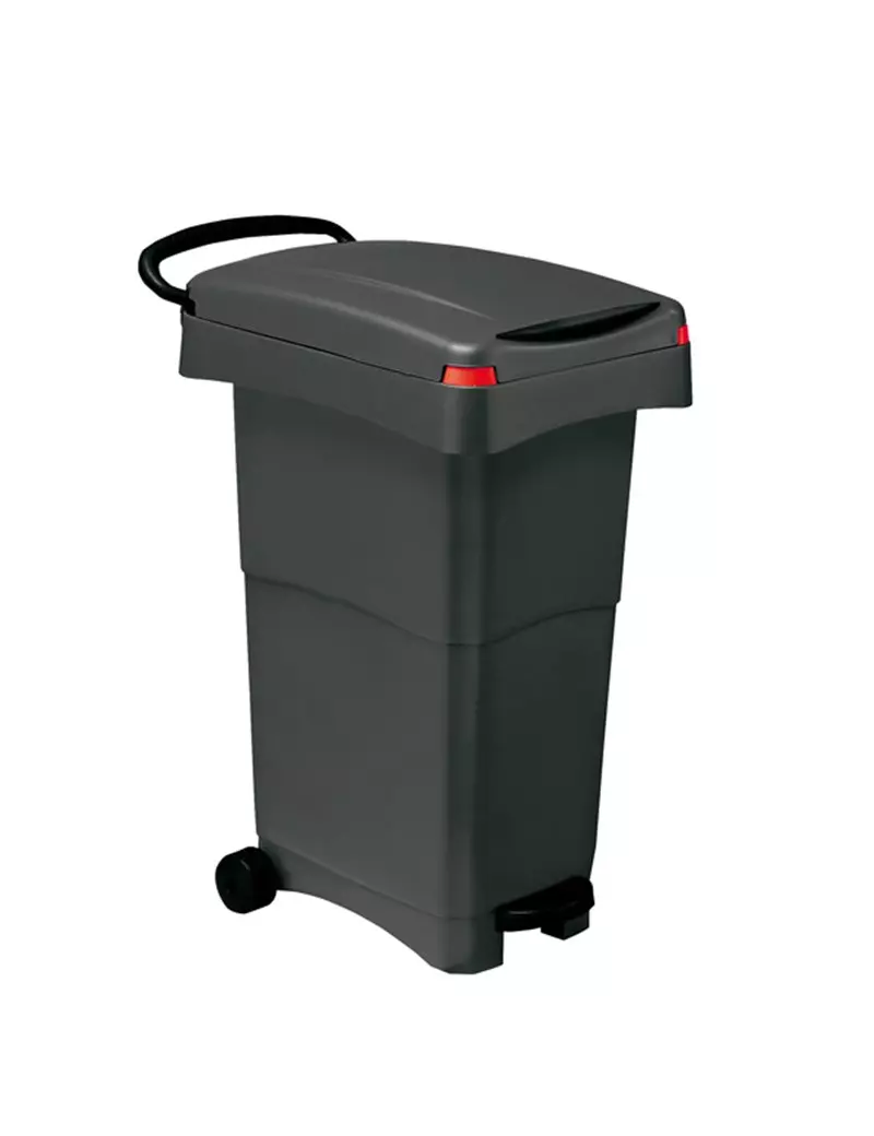 Bidone Carrellato a Pedale Mobil Plastic - 40x65x81 cm - 80 Litri - 151/GRN (Grigio) Bidone Carrellato a Pedale Mobil Plastic - 40x65x81 cm - 80 Litri - 151/GRN (Grigio)