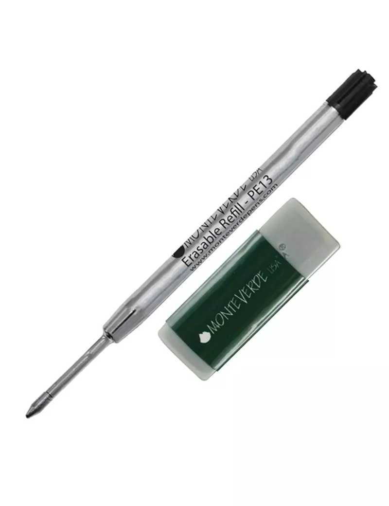 Refill per Penna a Sfera Cancellabile Parker Pen Monteverde - Media - con Gomma - J221341 (Nero)