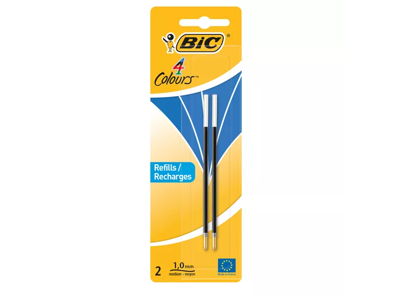 Refill per Penna Roller Bic -  1 mm - 931778 (Blu Conf. 2)