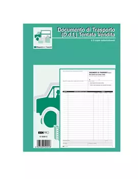 Blocco DDT per Tentata Vendita Edipro - 21x29,7 cm - 50/50 Fogli Autoricalcanti - E5220C