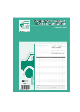 Blocco DDT per Tentata Vendita Edipro - 21x29,7 cm - 50/50 Fogli Autoricalcanti - E5220C